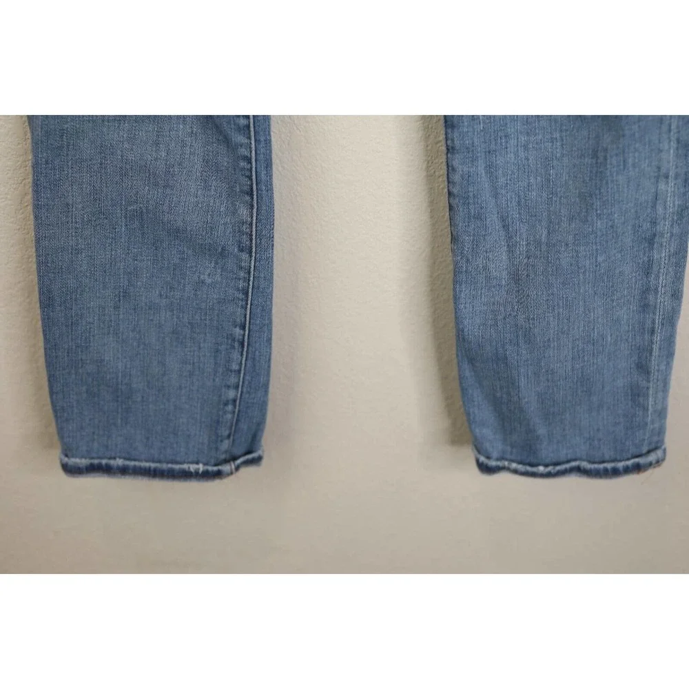 Frame Denim Womens Le‎ Debs High Ripped Straight Jeans Size 27 Distressed Denim